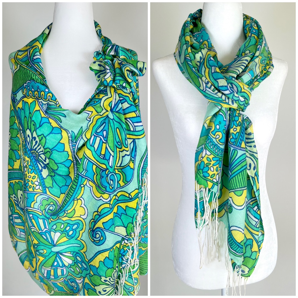Lilly Pulitzer Silk And Cashmere Wrap Scarf